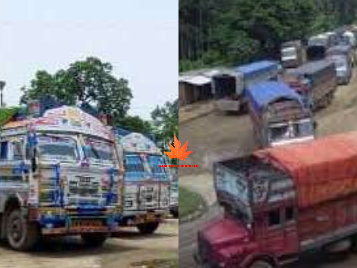 Imphal-Silchar highway due to landslides, at least 500 goods vehicles stranded