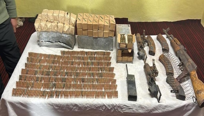 Huge Quantity of Arms and Ammunition Recovered in Machhal