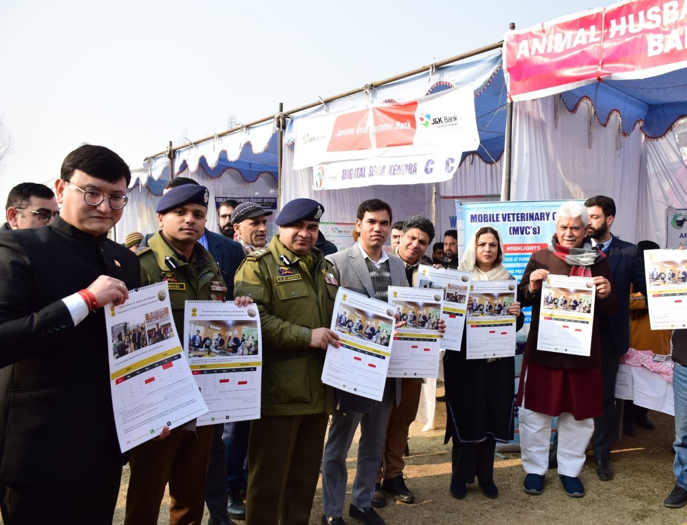 LG Manoj Sinha ynveils Sheep Husbandry calendar in Baramulla, showcasing agricultural excellence for 2024