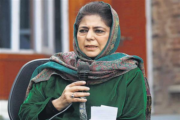 Mehbooba Mufti Condemns Demolitions of Kashmiri Pandit Shops in Jammu